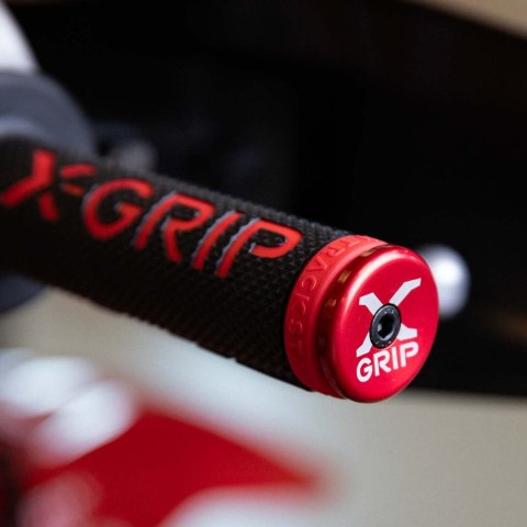 X-GRIP KOŃCÓWKI KIEROWNICY DO OTWORU O ŚREDNICY 12-16,2MM KOLOR CZERWONY