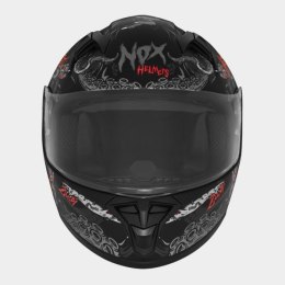 NOX KASK INTEGRALNY (FULL FACE) N731 ZUMBI KID / JUNIOR (DZIECIĘCY) KOLOR CZARNY/CZERWONY MAT ROZMIAR L
