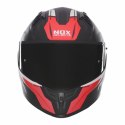 NOX KASK INTEGRALNY (FULL FACE) Z BLENDĄ N401 CROWER KOLOR CZARNY/CZERWONY MAT ROZMIAR M