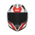 NOX KASK INTEGRALNY (FULL FACE) Z BLENDĄ N401 CROWER KOLOR CZARNY/CZERWONY/BIAŁY ROZMIAR L