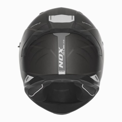 NOX KASK INTEGRALNY (FULL FACE) Z BLENDĄ N401 CROWER KOLOR CZARNY/SREBRNY MAT ROZMIAR S