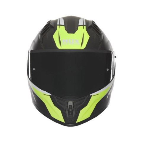 NOX KASK INTEGRALNY (FULL FACE) Z BLENDĄ N401 CROWER KOLOR CZARNY/ŻÓŁTY FLUO MAT ROZMIAR XL