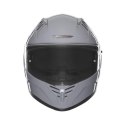 NOX KASK INTEGRALNY (FULL FACE) Z BLENDĄ N401 SOLID KOLOR SZARY POŁYSK ROZMIAR XL