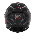 NOX KASK INTEGRALNY (FULL FACE) Z BLENDĄ N401 ZUMBI KOLOR CZARNY/CZERWONY MAT ROZMIAR XL