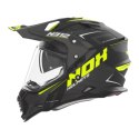 NOX KASK OFFROAD / TRAIL DUOSPORT (DUAL) N312 VAPOR Z SZYBKĄ I BLENDĄ KOLOR CZARNY/ZÓŁTY FLUO MAT ROZMIAR XS