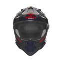 NOX KASK OFFROAD / TRAIL DUOSPORT (DUAL) N312 VAPOR Z SZYBKĄ I BLENDĄ KOLOR NIEBIESKI/CZARNY/CZERWONY ROZMIAR L