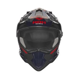 NOX KASK OFFROAD / TRAIL DUOSPORT (DUAL) N312 VAPOR Z SZYBKĄ I BLENDĄ KOLOR NIEBIESKI/CZARNY/CZERWONY ROZMIAR XS
