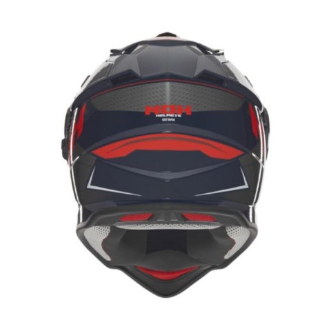 NOX KASK OFFROAD / TRAIL DUOSPORT (DUAL) N312 VAPOR Z SZYBKĄ I BLENDĄ KOLOR NIEBIESKI/CZARNY/CZERWONY ROZMIAR S