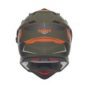 NOX KASK OFFROAD / TRAIL DUOSPORT (DUAL) N312 VAPOR Z SZYBKĄ I BLENDĄ KOLOR POMARAŃCZOWY/KHAKI/SZARY MAT ROZMIAR M