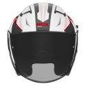 NOX KASK OTWARTY JET Z BLENDĄ N130 MYST KOLOR BIAŁY/CZARNY/CZERWONY ROZMIAR M