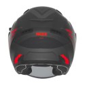 NOX KASK OTWARTY JET Z BLENDĄ N130 MYST KOLOR CZARNY/CZERWONY MAT ROZMIAR L