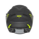 NOX KASK OTWARTY JET Z BLENDĄ N130 MYST KOLOR CZARNY/ŻÓŁTY FLUO MAT ROZMIAR XL