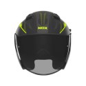 NOX KASK OTWARTY JET Z BLENDĄ N130 MYST KOLOR CZARNY/ŻÓŁTY FLUO MAT ROZMIAR S