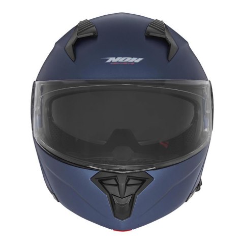 NOX KASK SZCZĘKOWY (FLIP-UP) Z BLENDĄ N967 SOLID KOLOR NIEBIESKI MAT ROZMIAR L