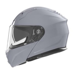 NOX KASK SZCZĘKOWY (FLIP-UP) Z BLENDĄ N968 SOLID KOLOR SZARY POŁYSK ROZMIAR L