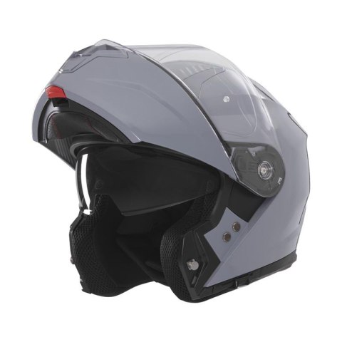 NOX KASK SZCZĘKOWY (FLIP-UP) Z BLENDĄ N968 SOLID KOLOR SZARY POŁYSK ROZMIAR XL