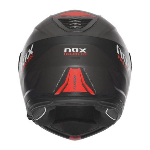 NOX KASK SZCZĘKOWY (FLIP-UP) Z BLENDĄ N968 ULTRA KOLOR CZARNY/CZERWONY MAT ROZMIAR XXL