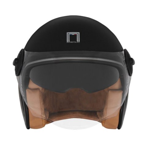 NOX PREMIUM KASK OTWARTY JET HERITAGE LINE KOLOR CZARNY/TYTANOWY MAT ROZMIAR XL