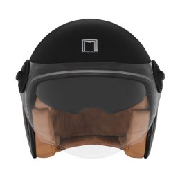 NOX PREMIUM KASK OTWARTY JET HERITAGE LINE KOLOR CZARNY/TYTANOWY MAT ROZMIAR M