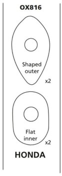 OXFORD OXFORD MOCOWANIE (ZAŚLEPKA) KIERUNKOWSKAZU / KIERUNKOWSKAZÓW HONDA - KOMPLET