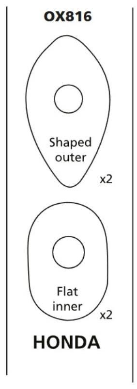 OXFORD OXFORD MOCOWANIE (ZAŚLEPKA) KIERUNKOWSKAZU / KIERUNKOWSKAZÓW HONDA - KOMPLET
