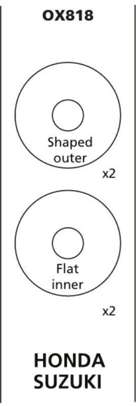 OXFORD OXFORD MOCOWANIE (ZAŚLEPKA) KIERUNKOWSKAZU / KIERUNKOWSKAZÓW HONDA/SUZUKI - KOMPLET