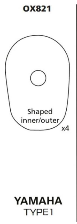 OXFORD OXFORD MOCOWANIE (ZAŚLEPKA) KIERUNKOWSKAZU / KIERUNKOWSKAZÓW YAMAHA TYP1 - KOMPLET