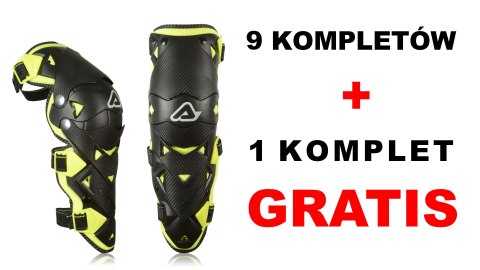 ACERBIS ZESTAW 10 SZTUK NAKOLANNIKI OCHRANIACZE KOLAN EVO 3.0 KOLOR CZARNY / ŻÓŁTY PAKIET 9 SZT + 1 SZTUKA ZA 1 ZŁ