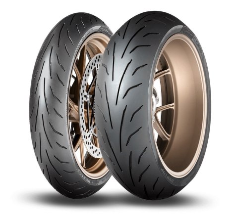 DUNLOP KOMPLET OPON (637484/24) 120/70ZR17 SPMAX QUALIFIER CORE (58W) TL PRZÓD DOT 2024 + (637860/25) 200/50ZR17 QUALIFIER CORE 