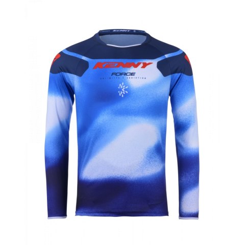 KENNY RACING KOSZULKA CROSS/ENDURO MODEL FORCE FOG BLUE KOLOR NIEBIESKI/CZERWONY ROZMIAR XXXL