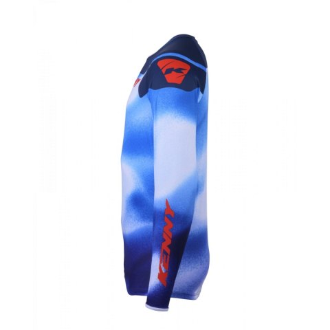 KENNY RACING KOSZULKA CROSS/ENDURO MODEL FORCE FOG BLUE KOLOR NIEBIESKI/CZERWONY ROZMIAR XXXL