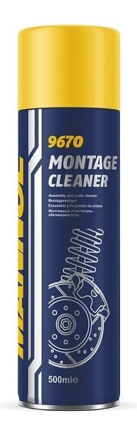 MANNOL MONTAGE CLEANER PREPARAT DO ODTŁUSZCZANIA HAMULCÓW 500ML BRAKE CLEANER (9670) (24) (1200)