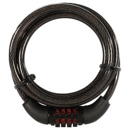 OXFORD ZABEZPIECZENIE ANTYKRADZIEŻOWE (LINKA) COMBI6 COMBINATION LOCK ZAMEK NA SZYFR 6MM X 1500MM KOLOR CZARNY