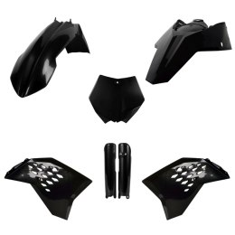 POLISPORT KOMPLET PLASTIKÓW (FULL KIT) KTM SX/SX-F '07 W ZESTAWIE OSŁONY AMORTYZATORÓW (8399000001) KOLOR CZARNY