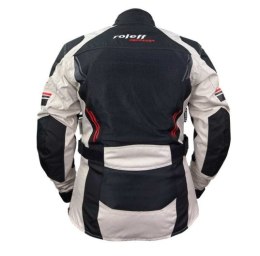 ROLEFF (2025) KURTKA TEKSTYLNA LETNIA (MESH) DAMSKA (LADY) KOLOR CZARNY/BEŻOWY/CZERWONY ROZMIAR M