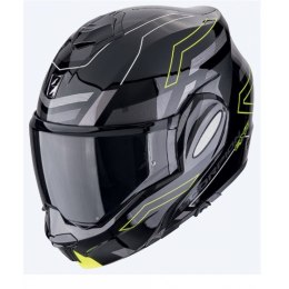 SCORPION KASK SZCZĘKOWY (SZCZĘKA DO TYŁU) EXO-TECH EVO CONQUER BLACK/NEON YELLOW KOLOR CZARNY/ŻÓŁTY FLUO ROZMIAR XXL