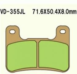 VESRAH KLOCKI HAMULCOWE KH379 SPIEK METALICZNY (ZŁOTE) GSXR 750 '04-'09 GSXR 1000 '04-'09 ZX 10R '08-'10 KH379 (MADE IN JAPAN)