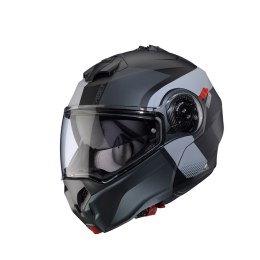 CABERG KASK SZCZĘKOWY FLIP-UP MODEL DUKE EVO INDY KOLOR SZARY/CZARNY MAT ROZMIAR L (PINLOCK W ZESTAWIE)