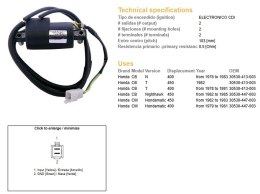 DZE CEWKA ZAPŁONOWA HONDA CB 400T '78-'83; CB 450 NIGHTHAWK '82-'85 (OEM 30530-413-003)