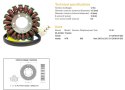 DZE UZWOJENIE ALTERNATORA STATOR HONDA VFR 800 '03-'13 (OEM 31120-MCW-D03)
