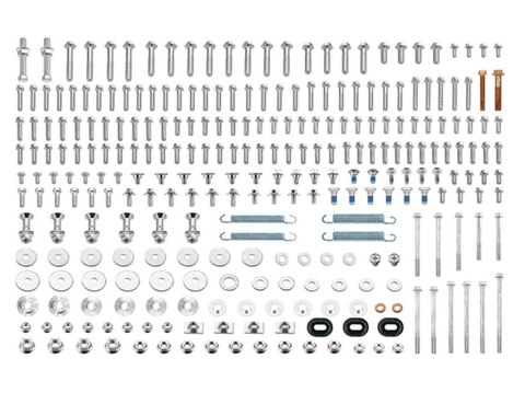 PSYCHIC 2025/01 KOMPLET ŚRUB, NAKRETEK, PODKŁADEK I TULEJEK DO MONTAŻU PLASTIKÓW HONDA CR 125 / 250 / 500 '85-'01 (MODELE ZE STA