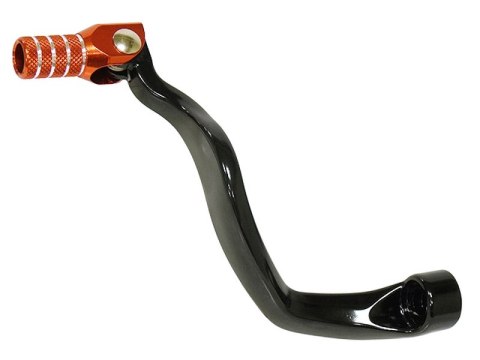 PSYCHIC DŹWIGNIA ZMIANY BIEGÓW KTM 990 ADVENTURE / SUPERMOTO ALUMINIOWA KOLOR CZARNY, KOŃCÓWKA POMARAŃCZOWA (6003403104401S)