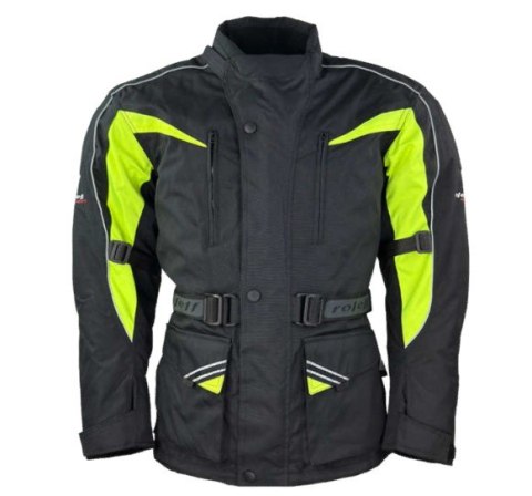 ROLEFF (2025) KURTKA TEKSTYLNA KOLOR CZARNY/ŻÓŁTY FLUO ROZMIAR L