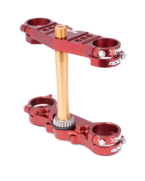 XTRIG PÓŁKI ZAWIESZENIA PRZEDNIEGO ROCS TECH TRIPLE CLAMPS YAMAHA YZ 65 '18-'25; YZ 85 '06-'25 (OFFSET 25MM) KOLOR X-TRX BROWN
