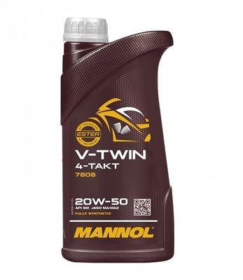 MANNOL OLEJ SILNIKOWY 4T V-TWIN 20W50 1 L MA2 FULLSYNTETYK (JASO MA/MA2, API SL) (20)