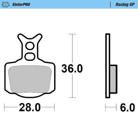 MOTO-MASTER KLOCKI HAMULCOWE KH SINTER METAL RACING: 12 (SINTERPRO SERIES RACING GP) PRZÓD/TYŁ KTM 50 SX '24-, SX-E3/5 E-BIKE '2
