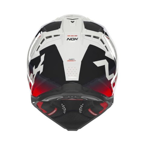 NOX KASK OFF ROAD / CROSS N634 GRADIENT KOLOR BIAŁY/CZERWONY ROZMIAR XL NOX