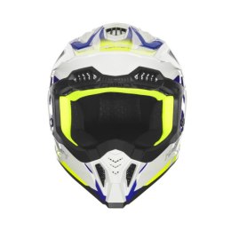NOX KASK OFF ROAD / CROSS N634 GRADIENT KOLOR BIAŁY/NIEBIESKI/ŻÓŁTY FLUO ROZMIAR XXL NOX