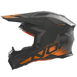 NOX KASK OFF ROAD / CROSS N634 GRADIENT KOLOR CZARNY MAT/POMARAŃCZOWY NEON ROZMIAR XL NOX