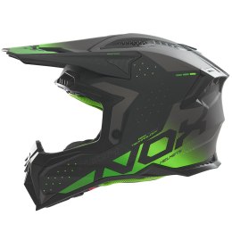 NOX KASK OFF ROAD / CROSS N634 GRADIENT KOLOR CZARNY MAT/ZIELONY NEON ROZMIAR L NOX